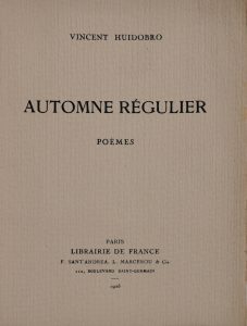 Automne régulier, 1925.