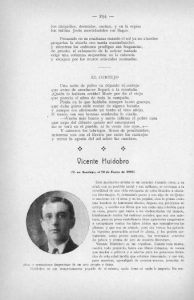 19. Huidobro. antología Selva lírica, 1917