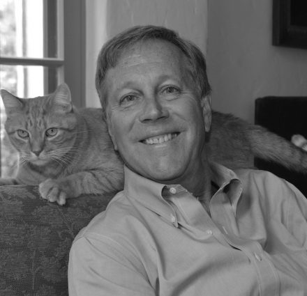 Dana Gioia with cat_Photo copyright © Star Black.2015