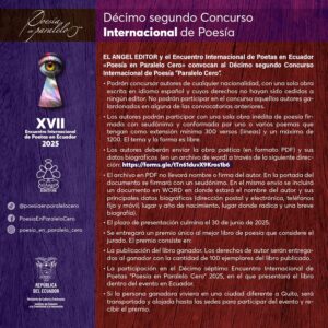 Décimo segundo Concurso Internacional de Poesía